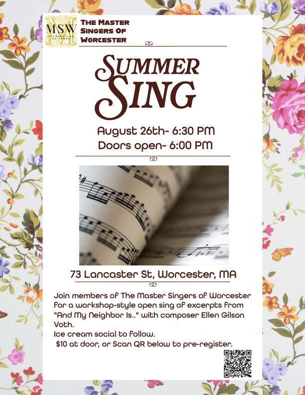 Summer sing flyer